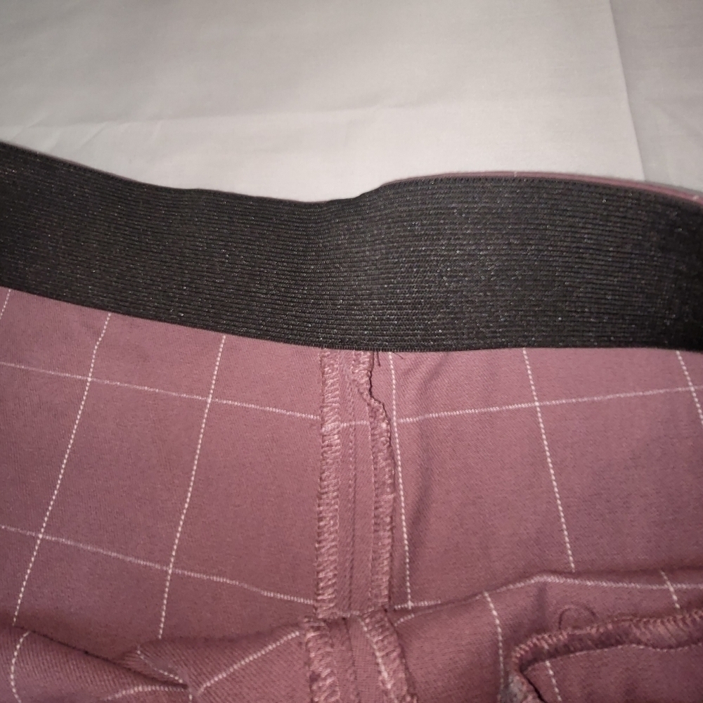 a new day Stretch Skinny Pale Plum Plaid Women's Dress Pants Size 6 - Picture 6 of 13